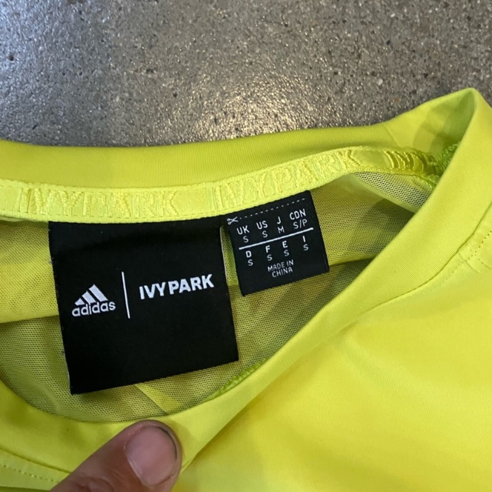 Adidas X Ivy Park Shirt Small Shock Slime Long Sleeve Beyoncé Peloton - Picture 8 of 15